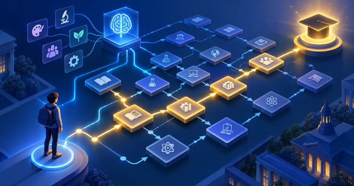 An academic recommender system mapping personalized course pathways toward graduation